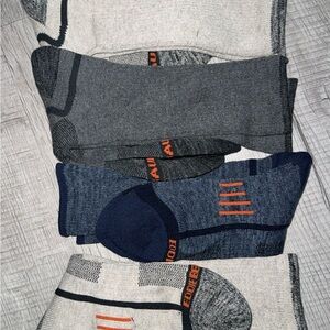 Eddie Bauer Gray and Navy Athletic Socks